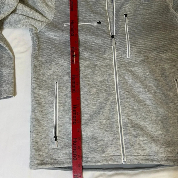 The North Face Men's Revolution Denali Jacket Light Gray Pockets Size Large - Picture 8 of 10